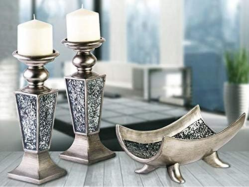 Aromas criativos Schonwerk Centerpiece tigela- Design de mosaico estalado- decorações de mesa funcionais- peças centrais