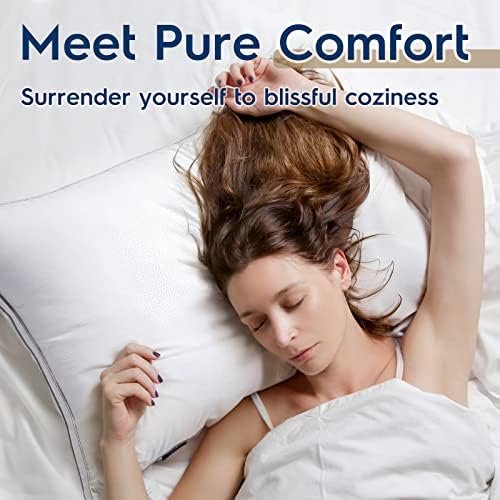 Viewstar Pillows King Size Size de 2, travesseiros de cama para dormir, travesseiros king 2 pacote para costas, estômago ou dormentes