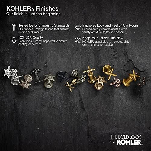 Kohler 27399-4K-SN Riff ampla torneira de pia de banheiro, níquel polido vibrante, 1,0 gpm