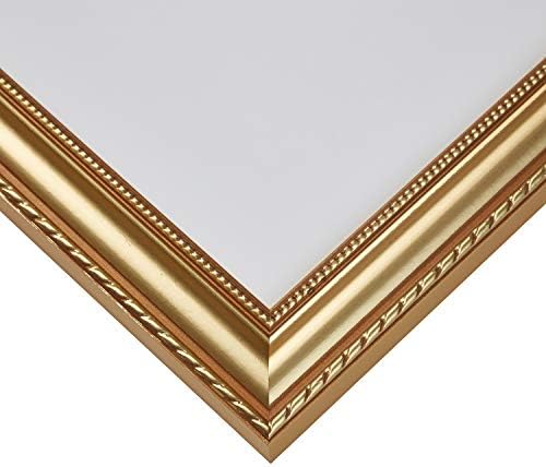 Quadros Craig 314GD 24 x 36 polegadas quadro de pôster, madeira maciça, 0,75 polegadas de largura, ouro e victoria, moldura ornamentada de ouro, 20 x 30 polegadas