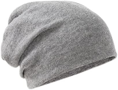Villand Merino Wool Feanie Hat para mulheres e homens com bolsa de presente, chapéu de lã de duas camadas, boné