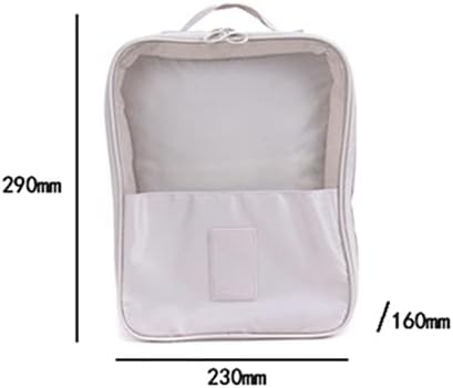 N / B pode acomodar 3 pares de saco de armazenamento de sapatos, zíper duplo suave, bolso de malha respirável, bolsa ampliada,