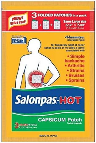 Salonpas-Hot Capsicum Patch 3 contagem