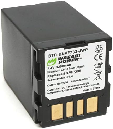 Bateria de energia Wasabi para JVC BN-VF733
