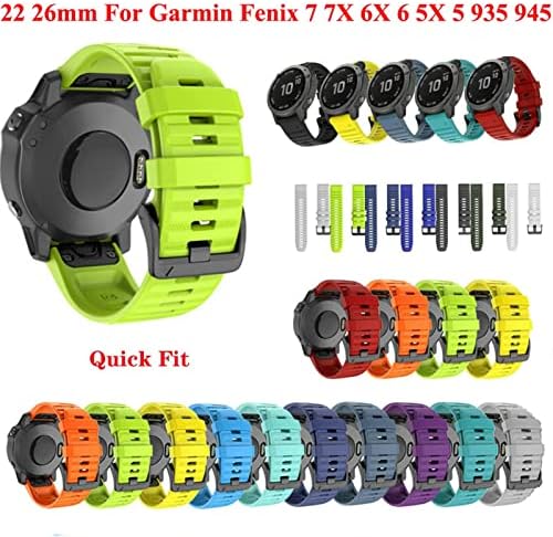 Ilazi 26 20 22mm Silicone Retwan Watch Band Strap for Garmin Fenix ​​7x 6x Watch EasyFit Strap Strap