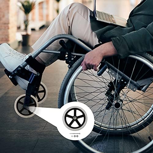 Conjunto de acessórios de 1pc de Doitool com rodas - cadeira de rodas de polegada para goleador de reposição Castrois de borracha Anti -anti -anti -Acessório Slip Slip de rodas de rodas de rodas de rodas de rodas de uma polegada única
