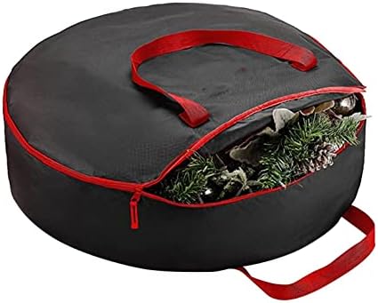 Bolsa de armazenamento de árvore de Natal artificial, para facilitar a coroa e fora de roupas sazonais com alças e um elegante portador de cobertor da faculdade