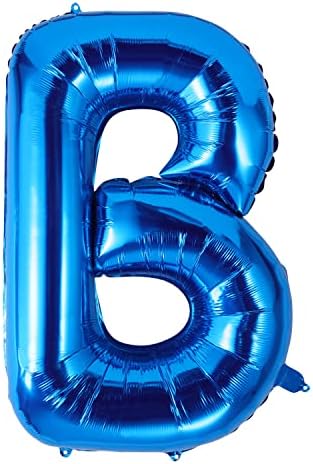 Balão de letra de 40 polegadas da AIEX, grande balão de letra azul alumínio balões de alumínio