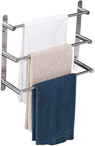 DMUniz Toalhas Toalheiro Rack Rack Rack Bar, Toalha de Toalha Banho Acabamento escovado Towel de parede de aço inoxidável porta -toalhas de parede