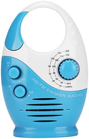 Radios de chuveiro portátil, alto -falante de botão AM FM à prova d'água ajustável, alto -falantes de chuveiro de banheiro