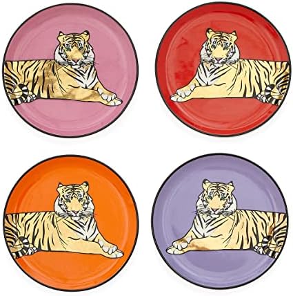 Jonathan Adler Porcelain Safari Coasters - Conjunto de 4