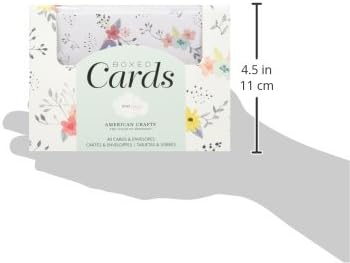 American Crafts 4,25 x 5,5 polegadas 40 peças Cartões de caixa de sábado, floral brilhante
