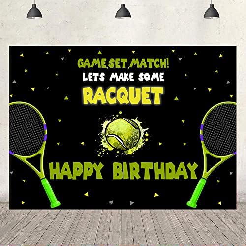 Ticuenicoa 5x3ft tênis de tênis de tênis de tênis de tênis de feliz aniversário decorações de festa para adolescentes