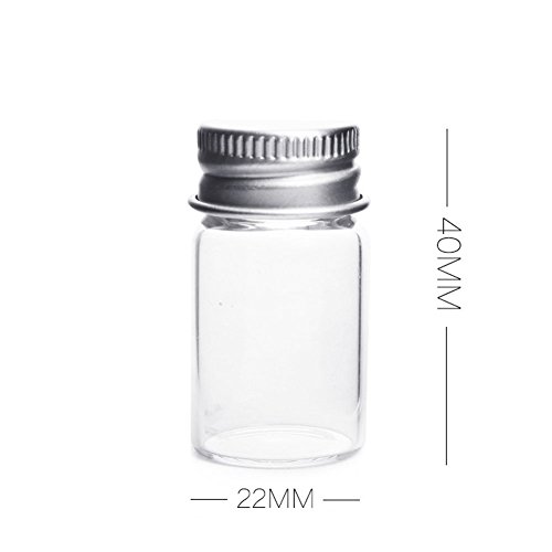 10pcs 7ml de amostra vazia garrafas de vidro frascos de frascos
