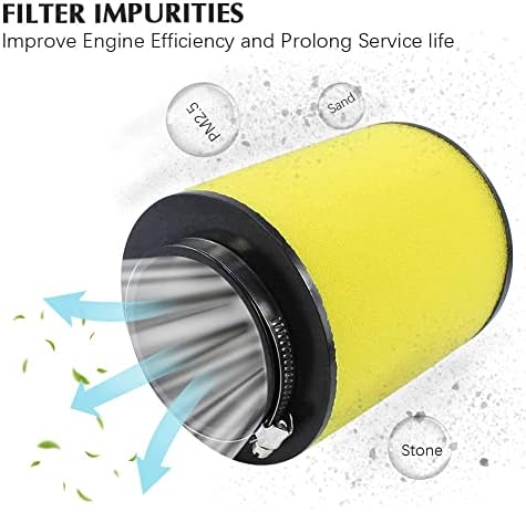 SOLLON Air Filter Cleaner for Honda Rancher 420 TRX420FM 4x4 Rancher 420 TRX420FPA 4x4 AT EPS Rancher 420 TRX420FPE TRX420FPM 4x4 EPS TRX420FA TRX420FE TRX420TE TRX420TM replace 17254-HP5-600