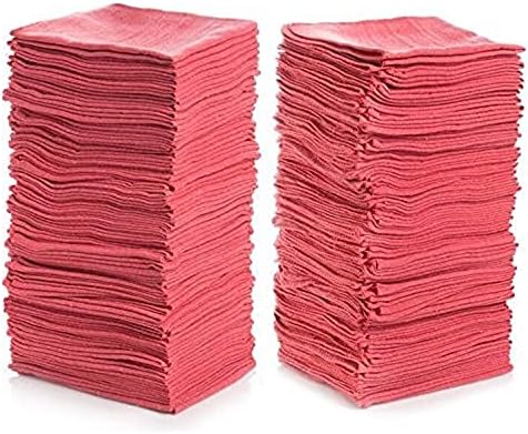 Toalhas Terry de algodão macio de palha macia de grau comercial SIMPLI-MAGIC 79118, 60 pacote, branco e simpli-magic 78966-100pk toalhas de loja 14 ”x12”, vermelho, 100 pacote de 100