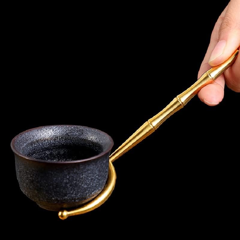 N/A Brass Seis cavalheiros Kungfu Conjunto de chá Acessórios Cerimônia de chá japonês Ferramentas de chá para lavar chá