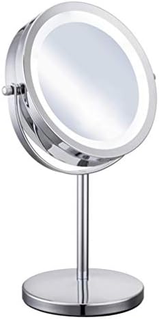 WSSBK 5X Magnificação Maquiagem Facial Espelho Cosmético Redonda LED MAIZAÇÃO MAIZ