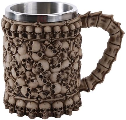 Pacific Giftware Skull Boneyard Ossuary Skull Beer Beer Stein Tankard Skulls Gothic Decor Gift
