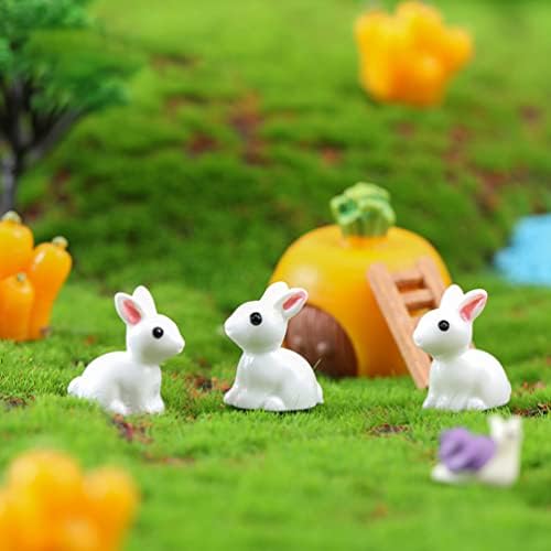 ABOOFAN 50pcs miniature Rabbit Figuras