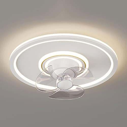 CCTUNG 360 ° Cabeça em movimento LED consumível 3 ventilador de teto de cor com um quarto de quarto LED Montante de baixo