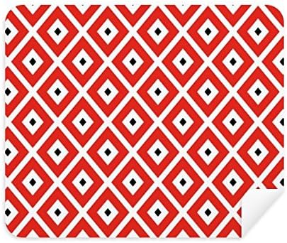 Geometria Red Black Pattern Padrão Japão Limpeza de tecidos Limpador de tela 2PCS Tecido de camurça
