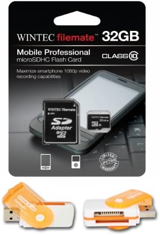 32 GB MicrosDHC Classe 10 Cartão de memória de alta velocidade. FIXA perfeita para LG Optimus 2x 2x SU660. Uma oferta quente gratuita
