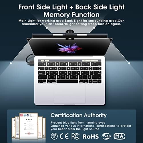 Monitore a barra de luz, barra de luz de tela oowolf para laptop, luz do teclado, lâmpada de mesa Cri≥95 para carregar