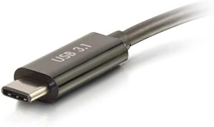Adaptador USB C2G, adaptador de vídeo com energia, USB C a VGA, preto, cabos para ir 29533