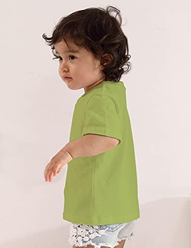A&J Design Baby & Toddler Camisetas de manga curta de algodão pesado