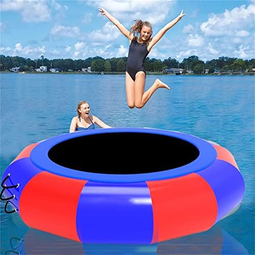 Adultos beiake inflável trampolim infantil plataforma de salto de água recreativa Bouncer redondo para piscina, lago, mar