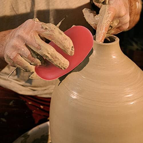 6 PCs Red Pottery Argila raspador de argila cerâmica Ferramentas de modelagem de escultura