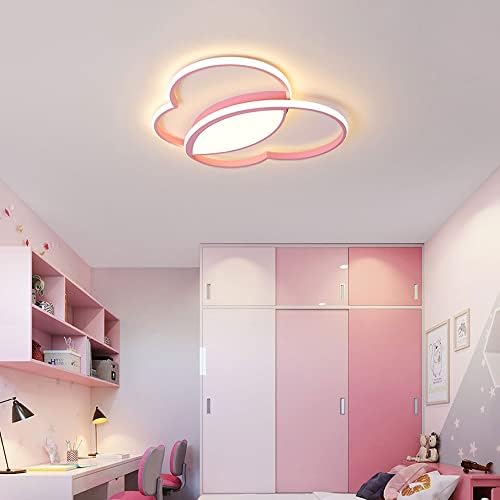 Omoons Lights, lâmpada de teto de armação de borboleta plana, luz de teto de escurecimento de três cores LED, luminária de