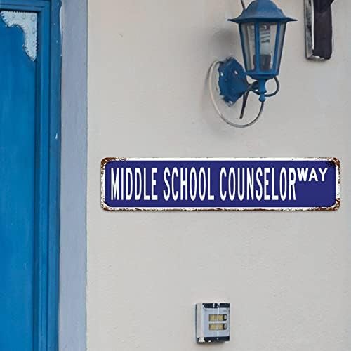Conselheiro da escola secundária, sinal de rua personalizada sinal de metal, conselheiro da escola secundária, conselheiro do ensino
