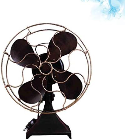 Besportble decoração vintage ventilador antigo fã de ferro vintage Modelo de ventilador doméstico casual fã artesanato de fãs