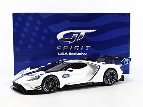 2020 gt mkii branco com listras azuis 1/18 carro modelo por gt espírito US040