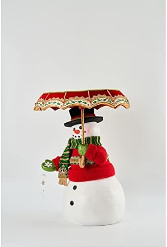 Coleção de Katherine 2022 Todos os enfeites de boneco de neve com guarda -chuva de bandeja