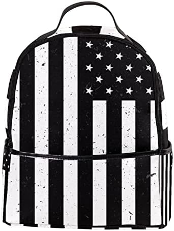 Mochila de viagem VBFOFBV para mulheres, caminhada de mochila ao ar livre esportes mochila casual Daypack, bandeira preta