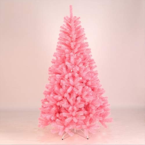 Dulplay 5ft PVC Full Artificial Christmas Tree, com luzes LED e agulhas de PVC de Metal PVC Feel-Real Decated Trees, para lojas