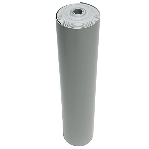 Folha de silicone, com apoio adesivo, cinza, 0,250 de espessura, 24 de largura, 24 de comprimento, 50a, MIL-ZZR-765