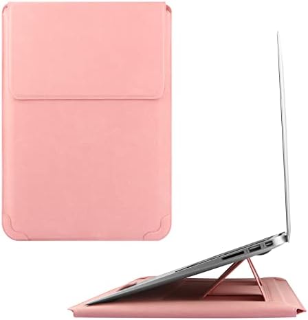 Saco de couro de capa de laptop Hoyixi de 14 polegadas com suporte compatível com MacBook Pro 14 2021/Asus Vivobook 14/HP Pavilhão