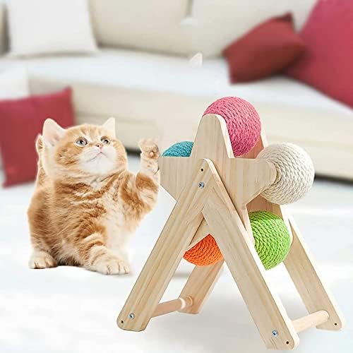 Gato scratcher brinquedo cor cora de cânhamo colorida gato de arranhão brinquedo de brinquedo V design adequado para gatos pequenos