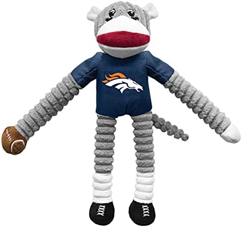 Littlearth NFL Unissex NFL Team Sock Monkey Pet Toy - Toy Dog - Toy Cat