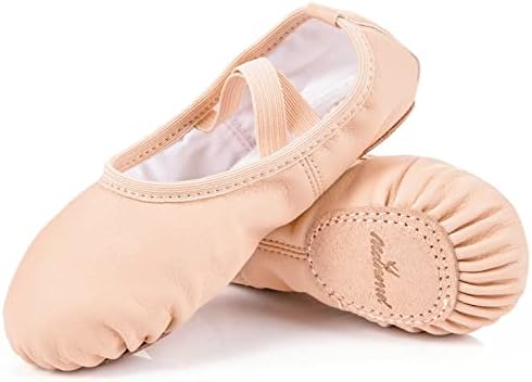 Mdnmd Girls Dance Ballet Shops Slipper para a prática de ginástica de dança