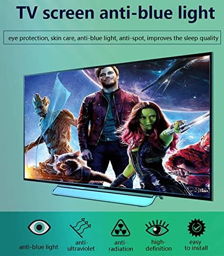 Kelunis 32 -75 Protetor de tela para TV, filtra o painel anti-arranhão de luz azul Anti-Radiação UV Alta Clear Pet Film Proteja