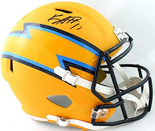 Keenan Allen assinou o capacete de velocidade do amplificador de Los Angeles F/S - JSA W Auth *BLK - Capacetes NFL autografados