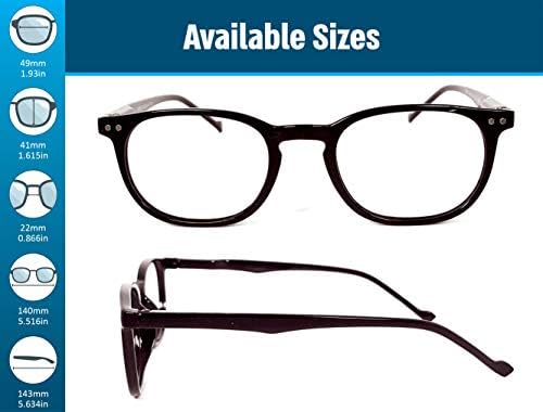 Óculos redondos de bloqueio de luz azul-óculos de olho de computador anti-fadiga para evitar dores de cabeça e óculos de jogadores
