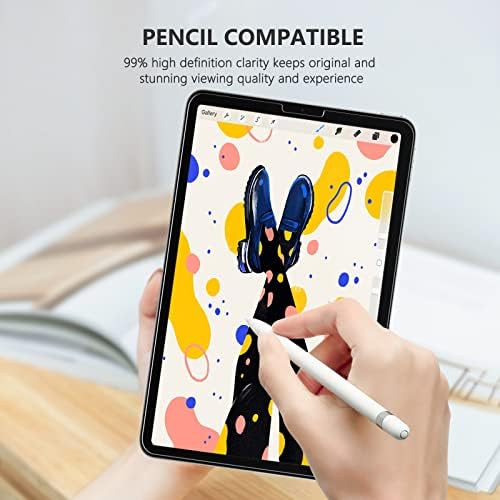 Sparin [2 pacote] Protetor de tela compatível com iPad Air 5/4, iPad Pro 11 polegadas, vidro temperado para iPad Air 5th Generation/4th