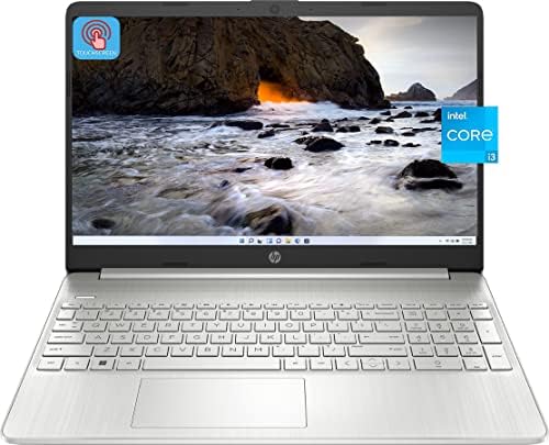 HP 2023 Laptop mais recente, tela de tela sensível ao toque de 15,6 , processador Intel Core i3-1115g4, RAM de 16 GB, 1 TB SSD, Intel Iris XE Graphics, Wi-Fi, Bluetooth, webcam, Windows 11 no modo S, Silver Natural Silver