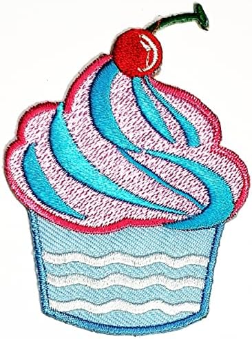 Sobremesas de Kleenplus Patch cupcakes de bolo doce desenho animado Applique artesanal artesanal bebê garoto menina